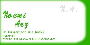 noemi arz business card